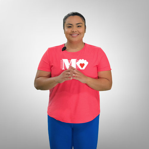 Fitness coach demonstration the sit to stand exercise